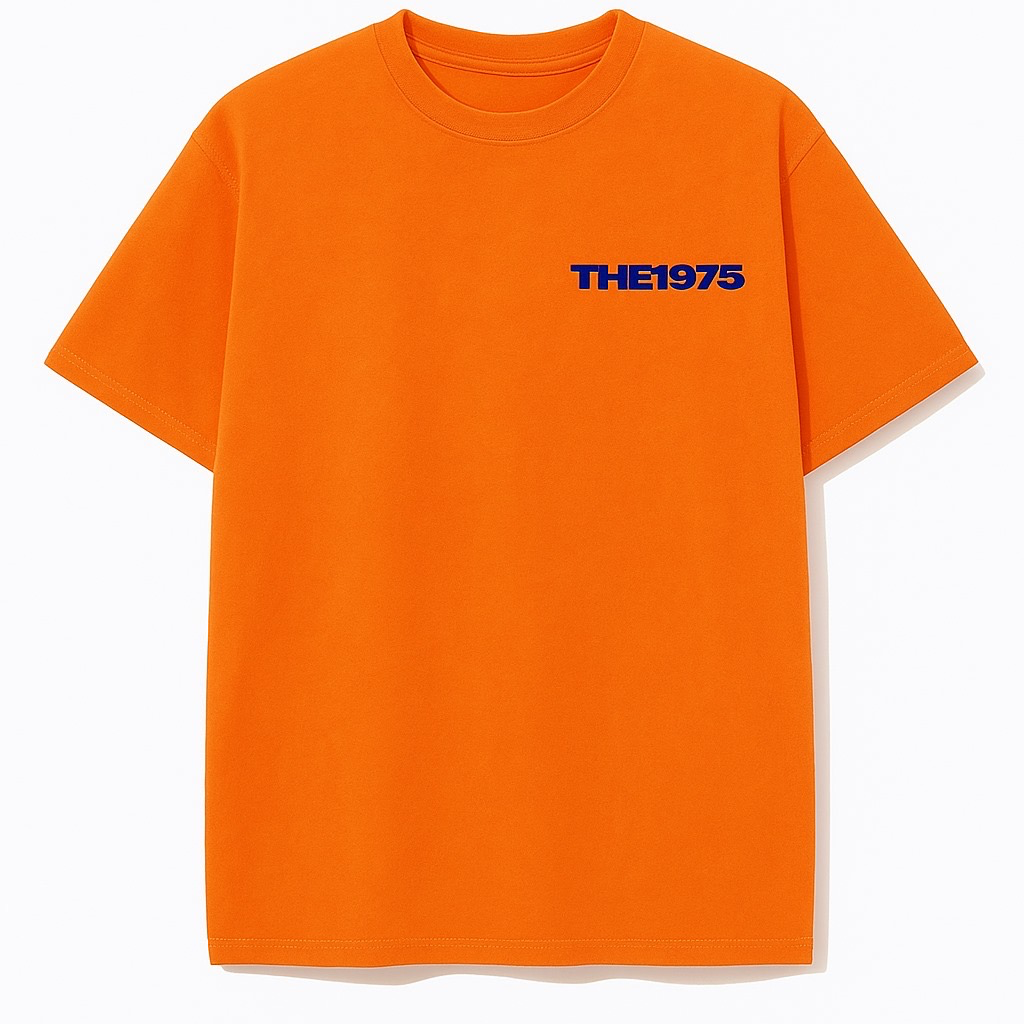 Basic oversized orange tee