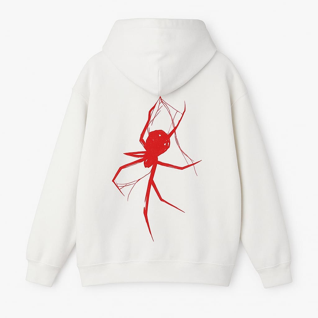 Goth spider oversized hoodie